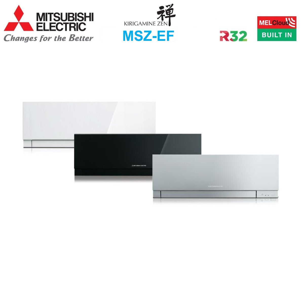 mitsubishi electric climatizzatore condizionatore mitsubishi electric quadri split inverter serie kirigamine zen white msz ef 7779 con mxz 4f80vf r 32 wi fi integrato colore bianco 7000700070009000