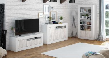 no brand libreria baltik 2 ante 4 piani cm 94x35x181h