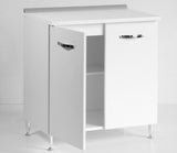 no brand mobile cucina base componibile 2 ante 80x50x85h cm bianco