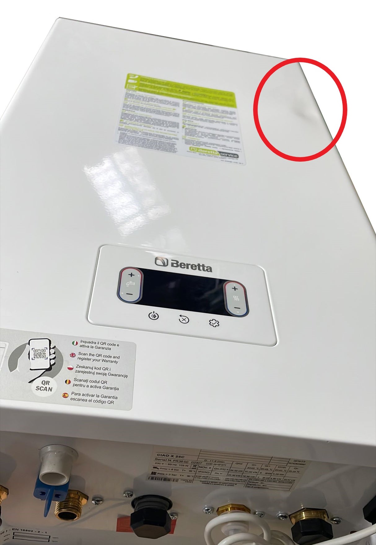 beretta area occasioni caldaia beretta ciao x 25 c a condensazione low nox 6 completa di kit scarico fumi gpl erp cod 20197877 wi fi optional