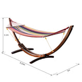 easycomfort easycomfort amaca in tessuto a righe colorato con supporto in legno 3 15x1x1 1m ean 8054144138442