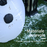 easycomfort easycomfort arco gonfiabile 12 luci a led babbo natale 244cm e pupazzo di neve impermeabile