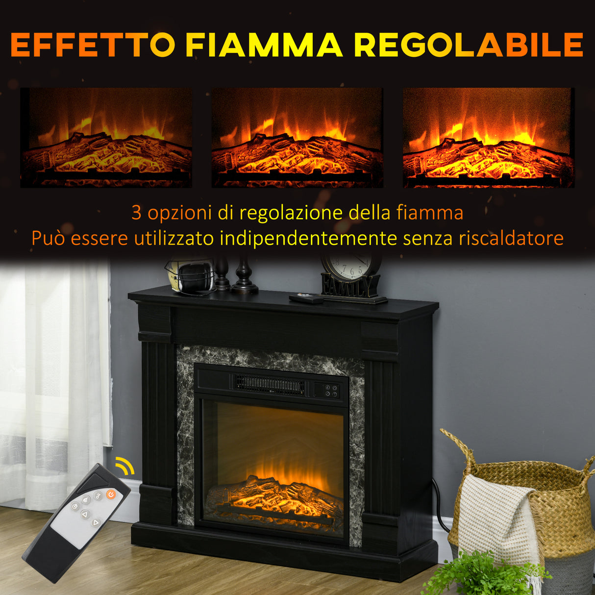 easycomfort easycomfort camino elettrico da incasso a terra con timer fiamma e temperatura regolabile 80x21 6x67 8 cm nero