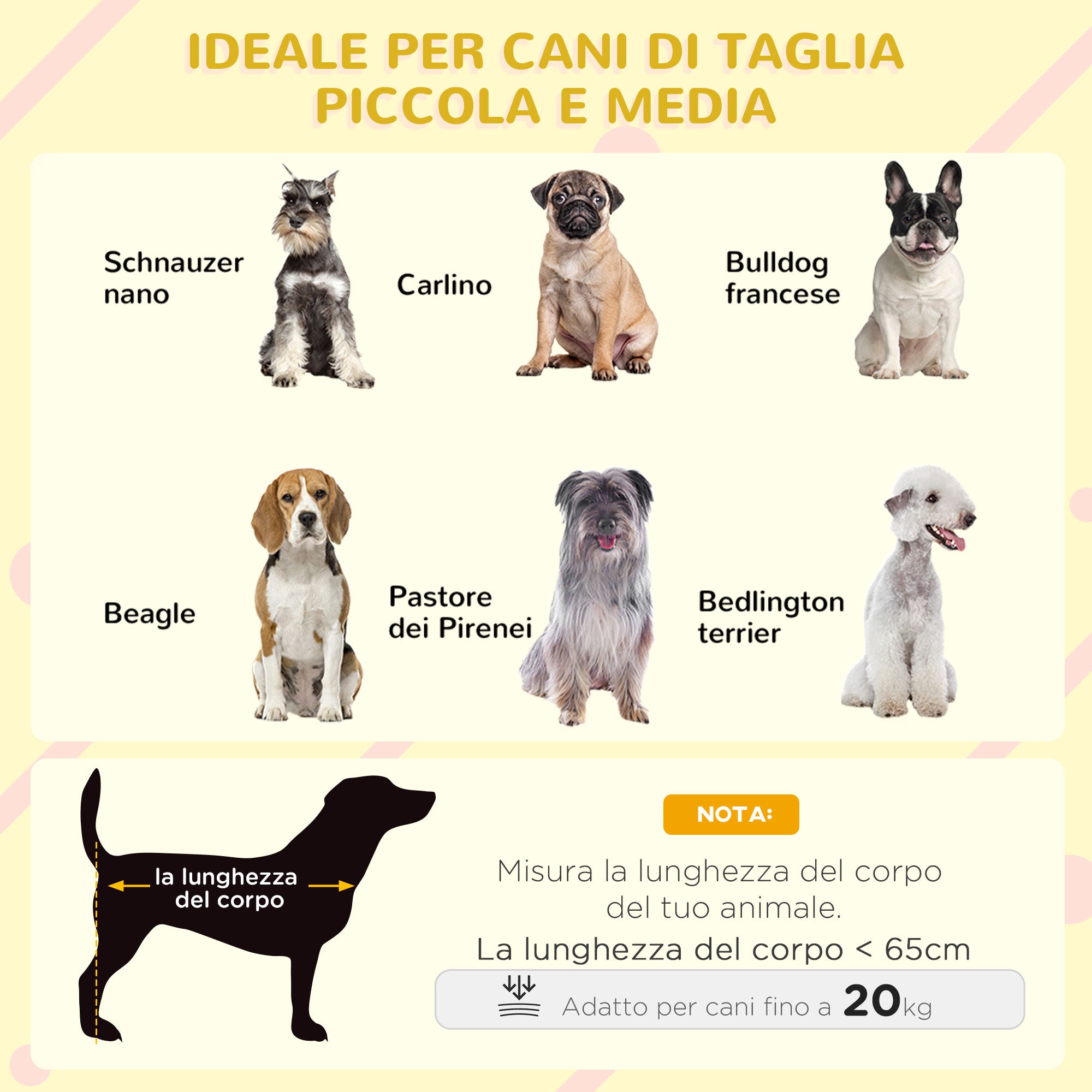 EASYCOMFORT Casetta per Cani con Terrazza Scaletta e Finestra 121x77x78cm  Grigio chiaro