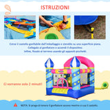 easycomfort easycomfort castello gioco gonfiabile gigante per bambini con gonfiatore ean 8055776914787
