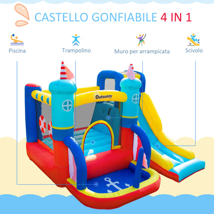 immagine-4-easycomfort-easycomfort-castello-gonfiabile-4-in-1-bimbi-3-8-anni-scivolo-e-piscina-265x260x200cm