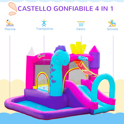 immagine-4-easycomfort-easycomfort-castello-gonfiabile-per-bambini-3-8-anni-con-scivolo-piscina-e-trampolino-3x2.7x2m