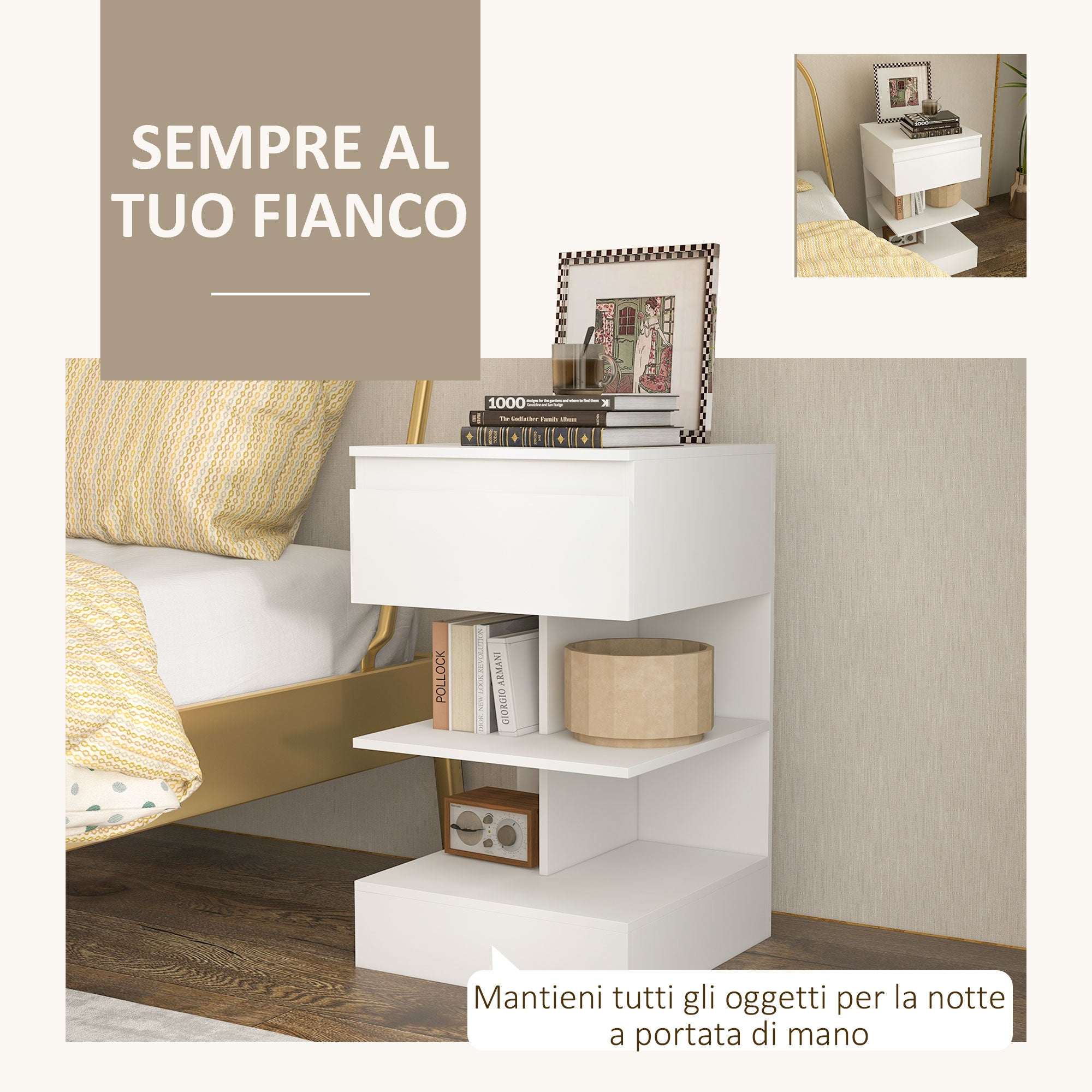 LefeDa Comodino Camera Da Letto Comodino Semplice Con 2 Cassetto Comodini  Moderno In MDF Tavolino Da Notte 45x40x50cm Stile Moderno Salvaspazio  Facile Da Assemblare Per Camera Da Letto Soggiorno : : Casa