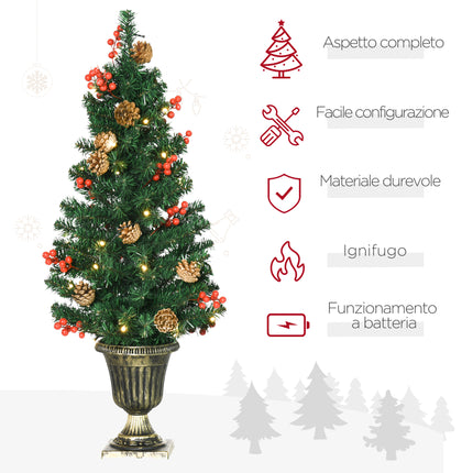 immagine-4-easycomfort-easycomfort-decorazioni-natalizie-set-4-pezzi-con-2-alberelli-di-natale-40x90-cm-ghirlanda-natalizia-e-corona-di-natale