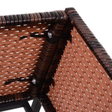 easycomfort easycomfort fioriera effetto vimini con ripiano marrone 70cm x 30cm x 72cm ean 8054144132297