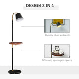 easycomfort easycomfort lampada da terra con ripiano da 29 5cm lampada da pavimento per salotto compatibile nero e oro
