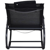 easycomfort easycomfort lettino sedia sdraio a dondolo zero gravity impermeabile con poggiatesta nero 160x61x79 cm ean 8054144130798