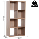 easycomfort easycomfort libreria scaffale 4 livelli color legno naturale 615x295x1225cm ean 8054144133126