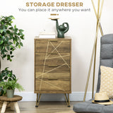 easycomfort easycomfort mobile cassettiera a 4 cassetti in legno truciolare e gambe in acciaio 48x21x79cm legno e oro