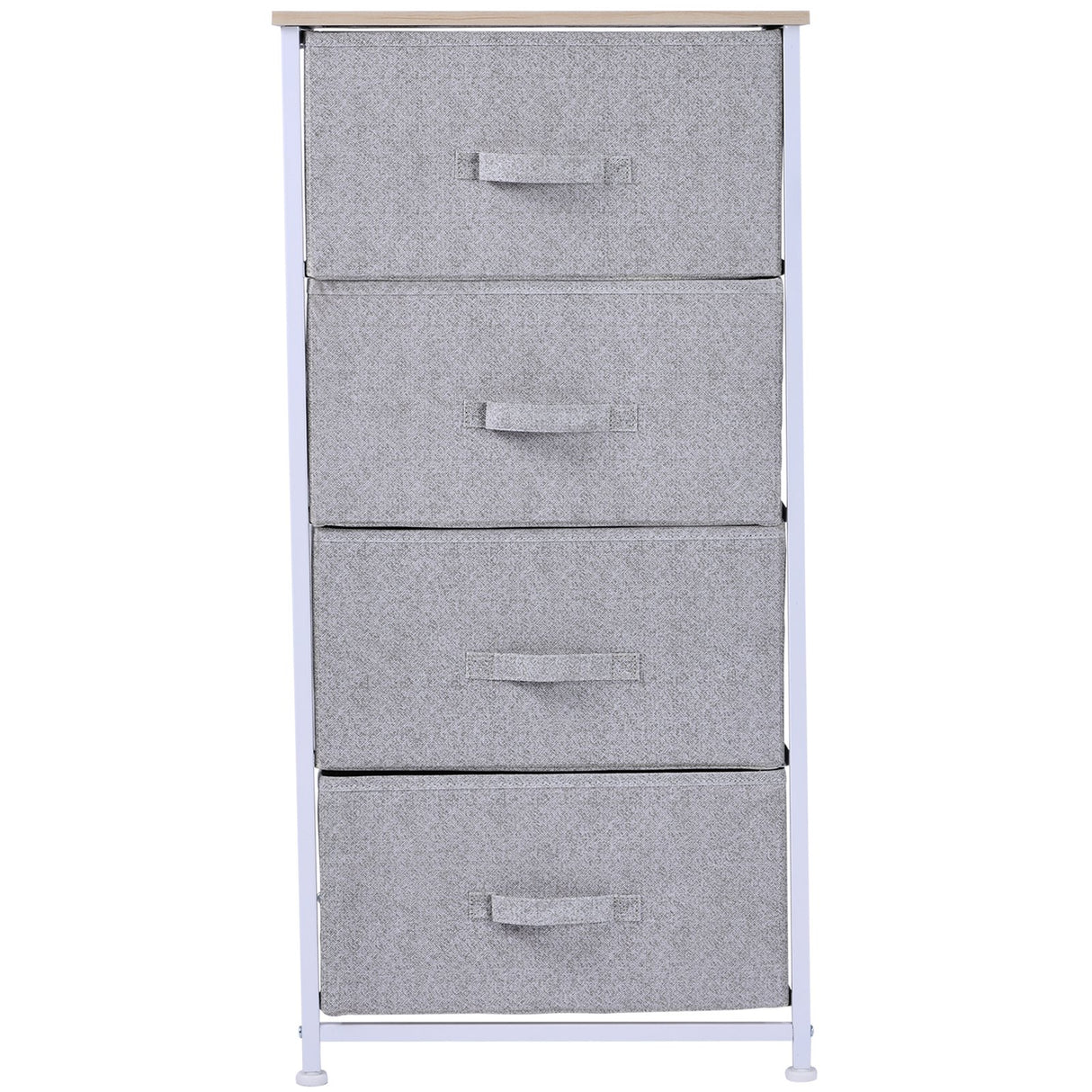 easycomfort easycomfort mobile contenitore con 4 cassetti in lino pannello telaio in acciaio verniciato a polvere ripiano superiore in mdf grigio max25 kg 45x30x92cm ean 8054111849258