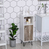 easycomfort easycomfort mobiletto da bagno compatto con ripiano regolabile in legno bianco 31 5x30x91 5cm ean 8054144132464