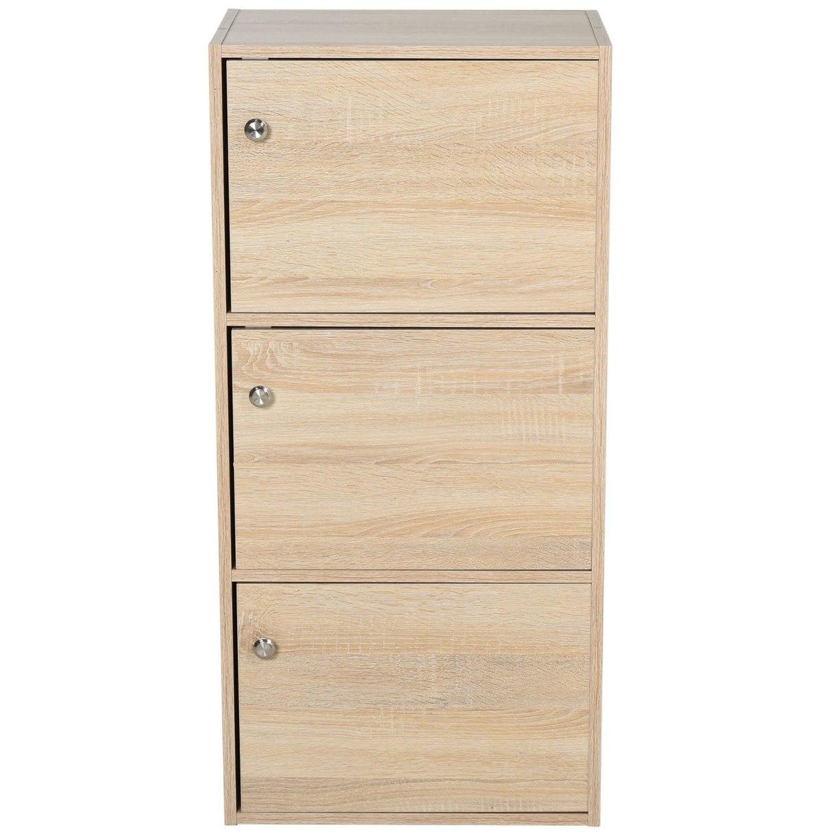 easycomfort easycomfort mobiletto multiuso con 3 ripiani in legno e 3 ante per casa o ufficio ean 8054111842976