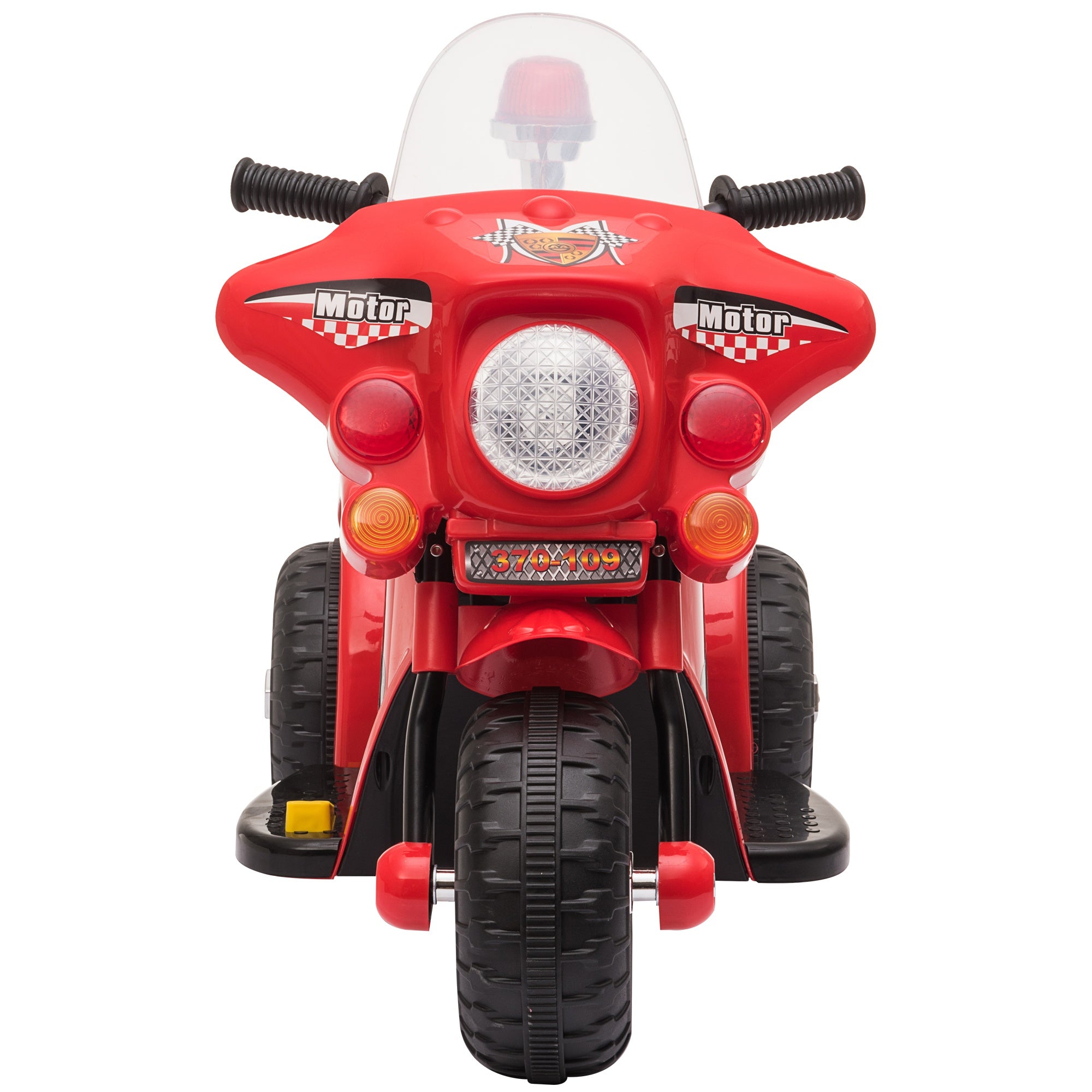 EASYCOMFORT Moto Elettrica per Bambini con Licenza Ufficiale Vespa, 2  Rotelle, Luci e Suoni, 108x49x75 cm, Rossa