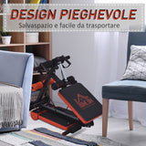 easycomfort easycomfort panca per addominali pieghevole altezza regolabile con imbottitura nera e rossa ean 8054144130651