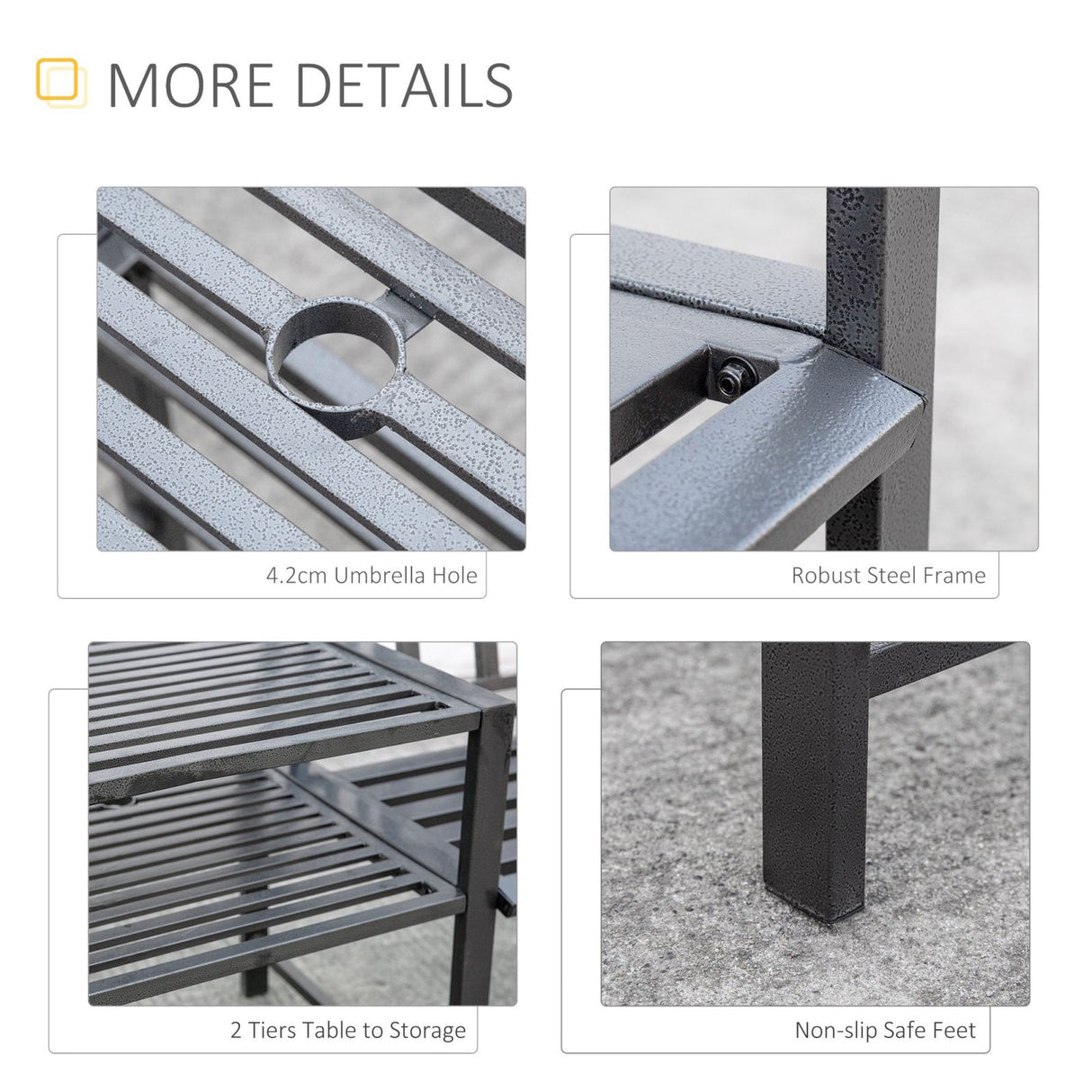 easycomfort easycomfort panchina da giardino moderna 2 posti con tavolino e foro per ombrellone ean 8054144138145