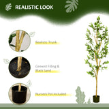 easycomfort easycomfort pianta artificiale di ulivo da 180 cm a 12 rami con vaso 17x14 5 cm per interni ed esterni verde