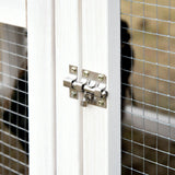 easycomfort easycomfort pollaio in legno da esterno con casetta per galline e area aperta recintata 176 5x65 5x100cm grigio ean 8055776915470