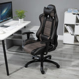 easycomfort easycomfort poltrona da gaming e ufficio con schienale alto ergonomico marrone e nero ean 8054144135403