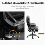 easycomfort easycomfort poltrona da ufficio ergonomica con poggiatesta altezza regolabile e dondolo sedia girevole con ruote 68x76x117 125cm nero