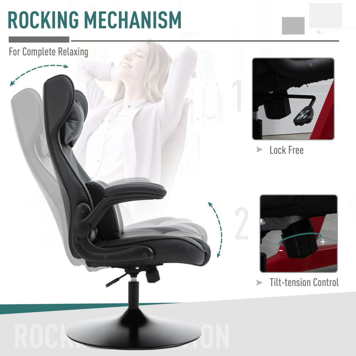 easycomfort easycomfort poltrona gaming sedia da ufficio in similpelle altezza regolabile ean 8054144135731