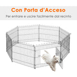 easycomfort easycomfort recinto per cani gatti cuccioli roditori recinzione rete gabbia 8 pezzi 61 x 61cm nero ean 8054111840927