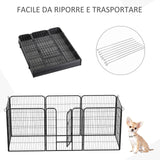 easycomfort easycomfort recinto per cani per animali domestici 8 pezzi 80x100cm ean 8054144135182
