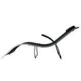 easycomfort easycomfort sdraio in alluminio e texilene con braccioli e poggiatesta nero ean 8054111847568