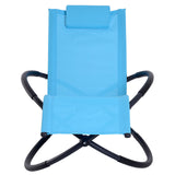 easycomfort easycomfort sedia a dondolo moderna in textilene blu 154x80x84cm ean 8054144138282