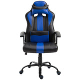 easycomfort easycomfort sedia da gaming ergonomica altezza regolabile con cuscino nero e blu ean 8054144134857