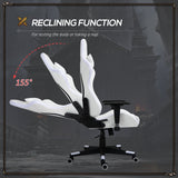 easycomfort easycomfort sedia da gaming luminosa con luci a led altezza regolabile in similpelle bianca