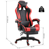 easycomfort easycomfort sedia da gaming o da ufficio ergonomica in similpelle nera e rossa ean 8055776914237