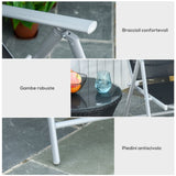 easycomfort easycomfort sedia da giardino pieghevole con schienale regolabile in alluminio ean 8054144132891