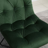 easycomfort easycomfort sedia moderna imbottita in metallo nero e tessuto verde ean 8055776915418