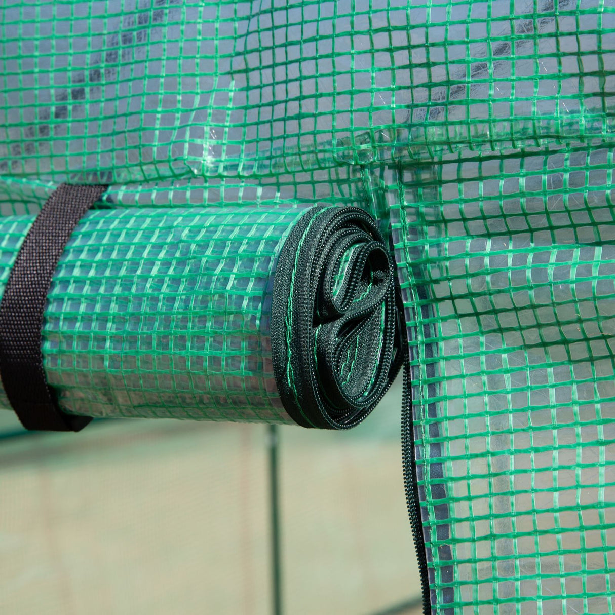 easycomfort easycomfort serra a tunnel 2 ripiani porta vasi copertura pe struttura in acciaio 214 x143 x195cm ean 8054144134765