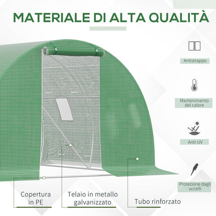 immagine-4-easycomfort-easycomfort-serra-a-tunnel-da-esterno-3x3x2m-con-copertura-in-pe-porta-con-cerniera-e-4-finestre-verde