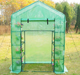 easycomfort easycomfort serra con scaffali serre agricole con tetto a spiovente in pe 143x73x195cm ean 8054111843669