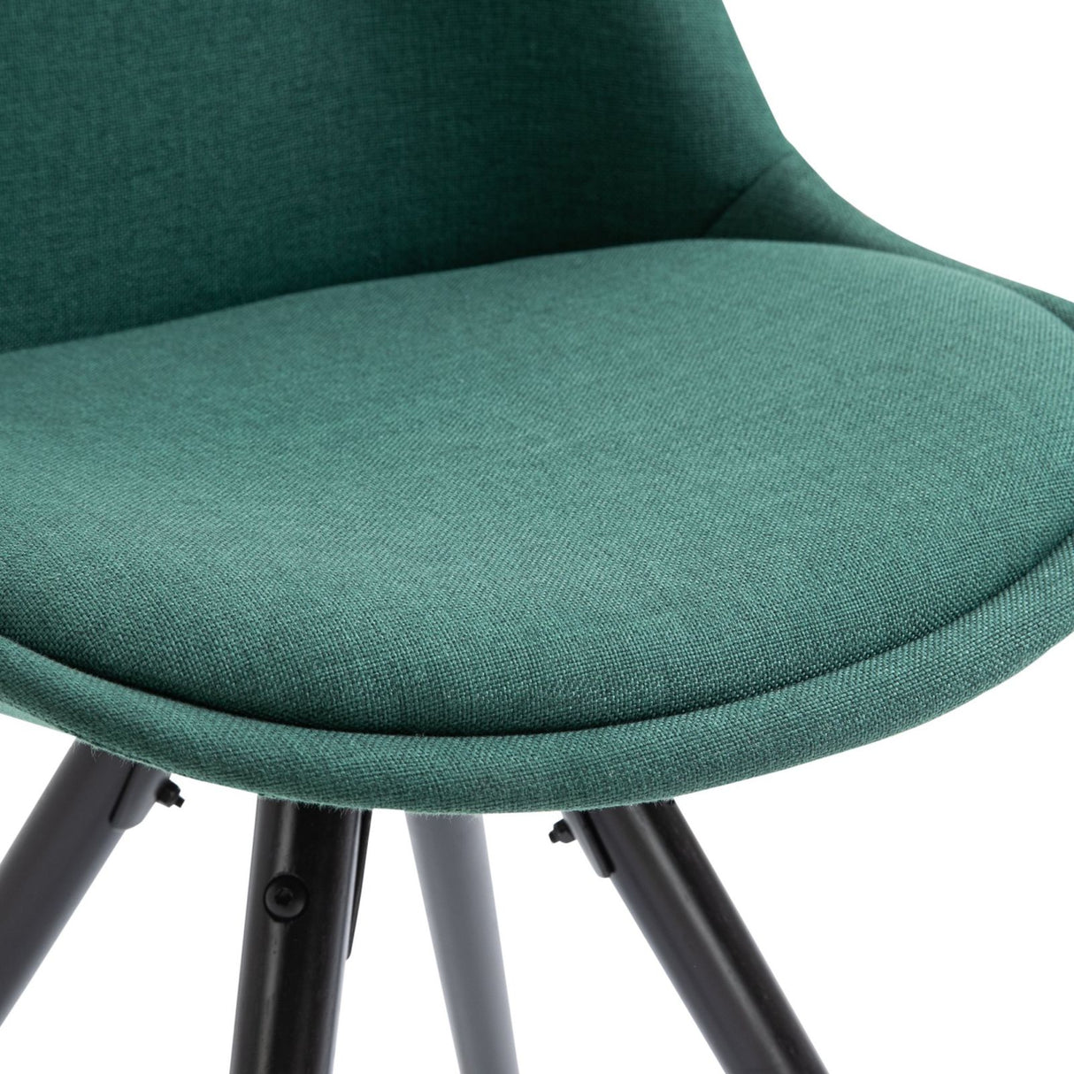 easycomfort easycomfort set 2 sedie imbottite con gambe in legno nero e rivestimento verde ean 8055776913261