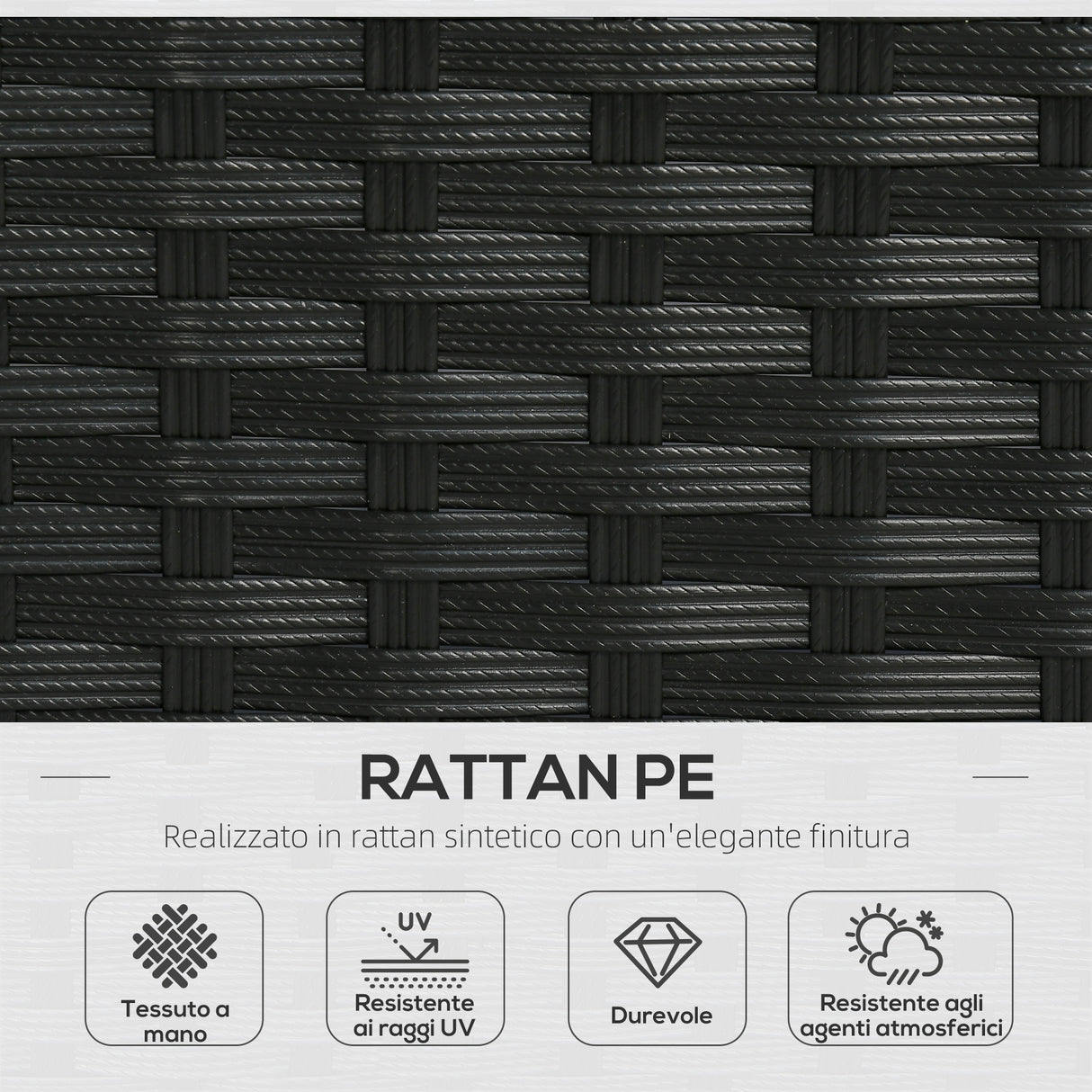 easycomfort easycomfort set da giardino con 2 divani in rattan pe e pergola con tenda regolabile 230x230x210cm beige