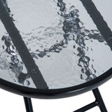 easycomfort easycomfort set tavolino e sedie da giardino pieghevoli e a dondolo grigie ean 8055776912301