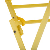 easycomfort easycomfort set tavolo e sedie da giardino ed esterno in metallo giallo set da 3 pezzi pieghevole e salvaspazio ean 8055776911984