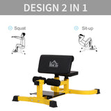 easycomfort easycomfort squat machine multifunzione 3 in 1 regolabile sit up push up per il fitness fianchi e gambe acciaio nero ean 8054111847117