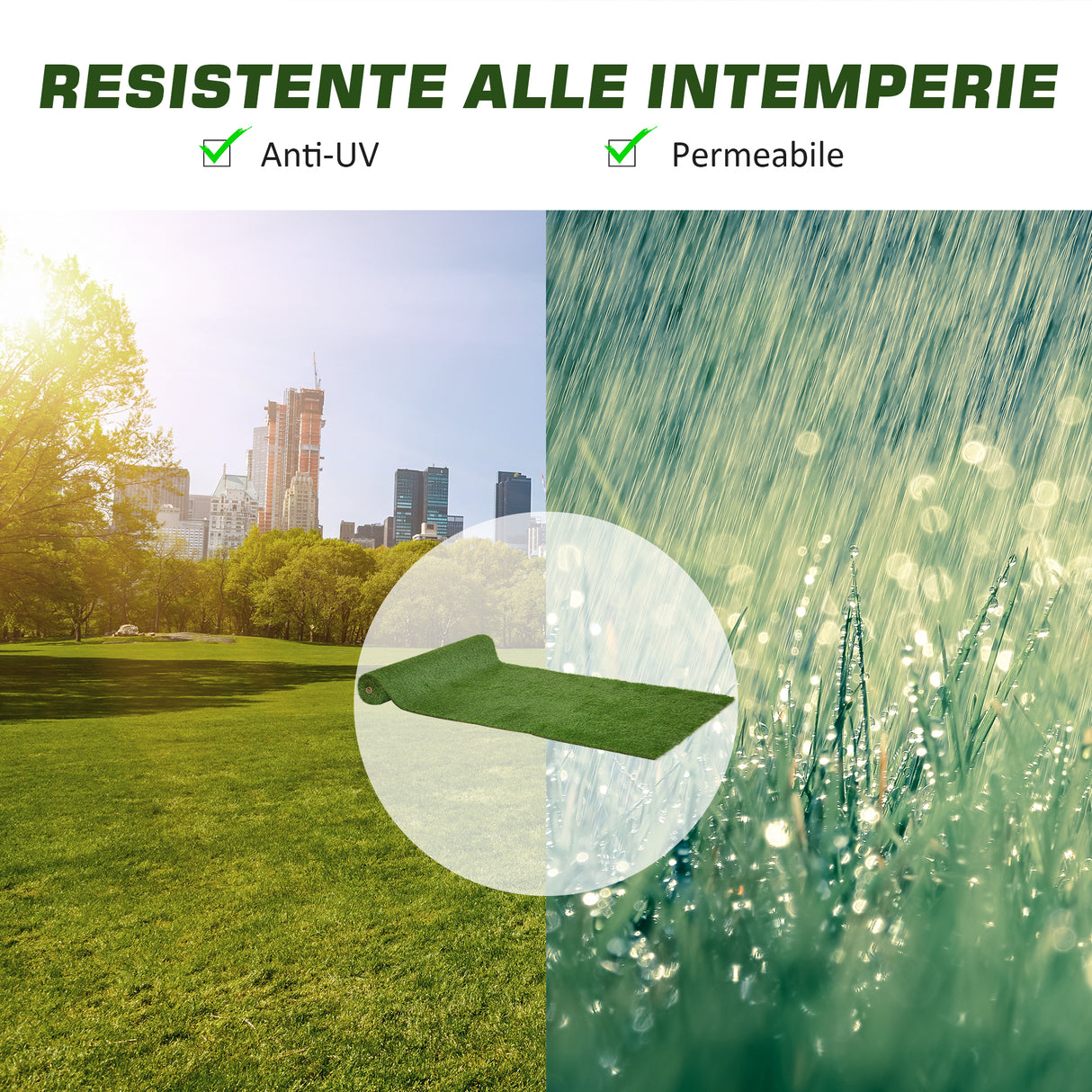 easycomfort easycomfort tappeto erboso sintetico 4x1m erba 20mm finto prato verde atossico anti uv e drenante per giardino e cortile ean 8054144134222