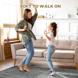 easycomfort easycomfort tappeto moderno in poliestere e gommapiuma per camera da letto soggiorno e sala da pranzo 230x160 cm grigio