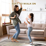 easycomfort easycomfort tappeto moderno pelo corto in poliestere per interni 200x140cm grigio