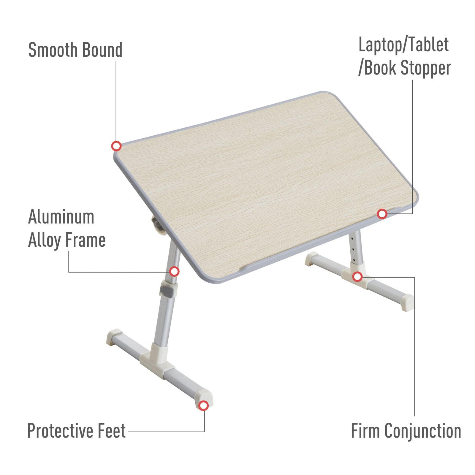 Tavolino Vassoio da Letto in Legno